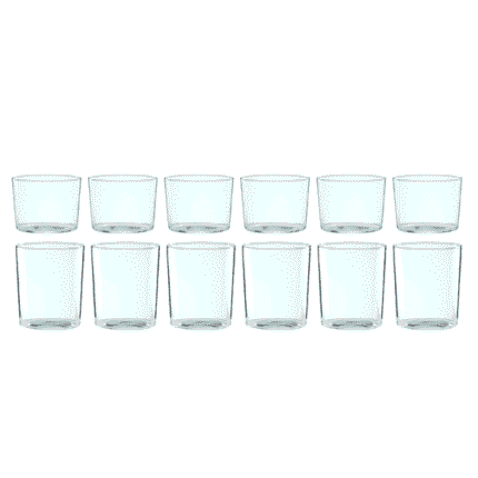 Oneida Entertain 365 12-Piece Clear Glass Stackables Drinkware Set