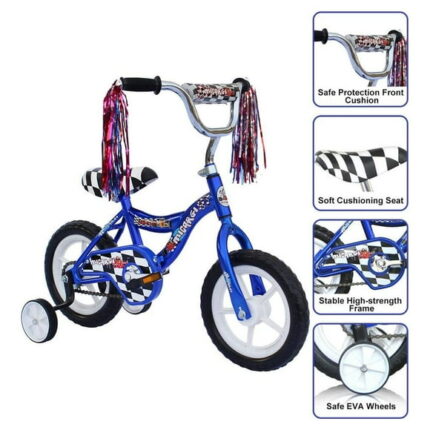 PlayWorld Adjustable Seat Kids 11" Training-Wheel Bikes
