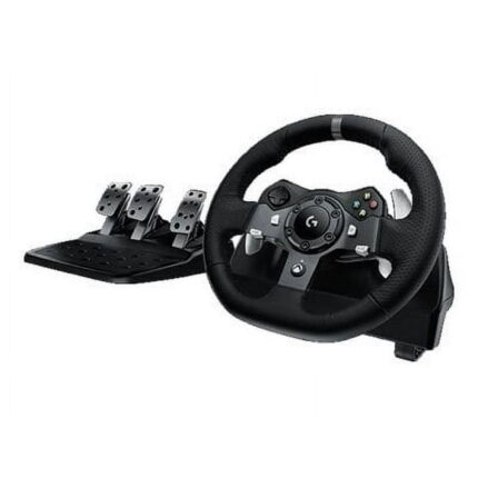 Premium Logitech (G920) Dual Motor Feedback Driving Force Racing Wheel with Pedals for Xbox One