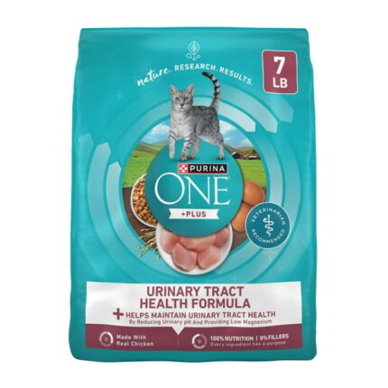 Purina ONE Plus, Urinary Tract Health Formula Dry Cat Food, Chicken, 7 lb Bag