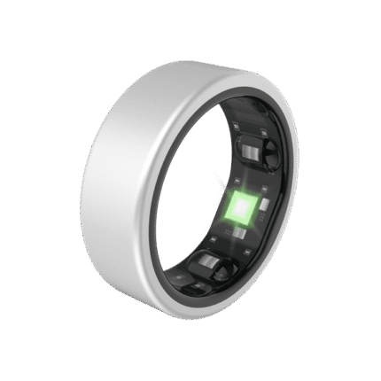 QALO QRNT Matte Silver Smart Ring Size 08