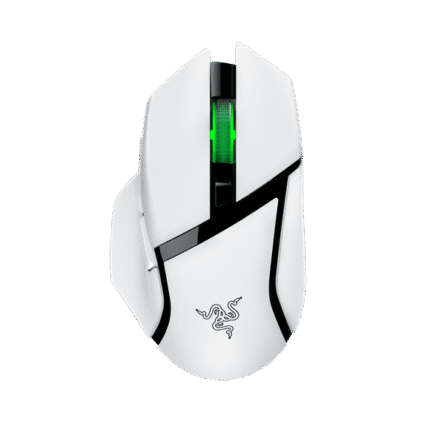 Razer Basilisk V3 X Hyperspeed RBG Optical Bluetooth Gaming Mice, White