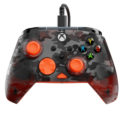 Turtle Beach Rematch Core Wired Gaming Controller (Ghost Black Camo/Orange) for Xbox Series X|S, Xbox One & Windows 10/11 PC