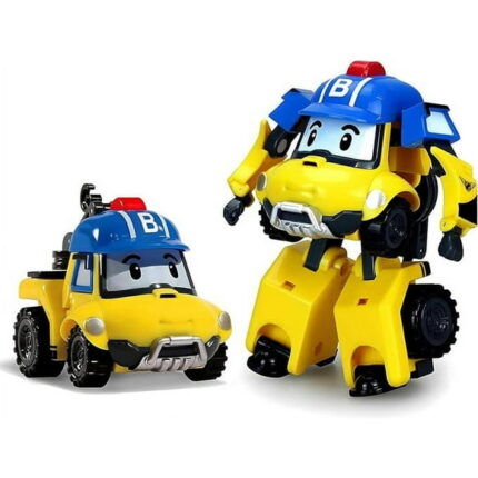 Robocar Poli Transforming Robot, Bucky 4" Transformable Action Toy Figure Vehicles, Ages 3 and up, Boys & Girls