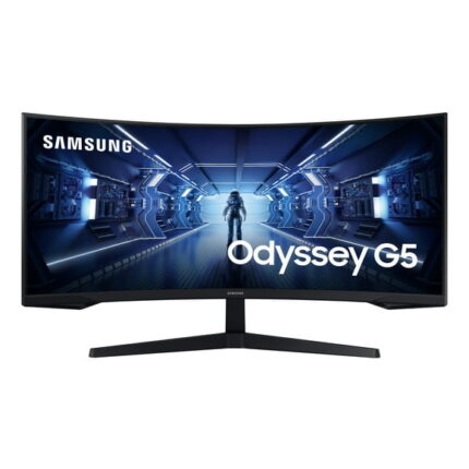 SAMSUNG 34" Class Curved G5 Ultra WQHD (3440x1440) 165hz 1ms Freesync Gaming Monitor - LC34G55TWWNXZA