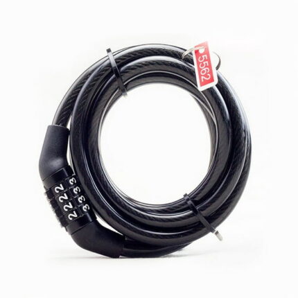 SHENGXINY Outdoor & Sport Clearance Heavy Duty Anti-Theft Bikes Cable Basic Self Coiling ReSetstable Combination Cable Bikes Locks Black
