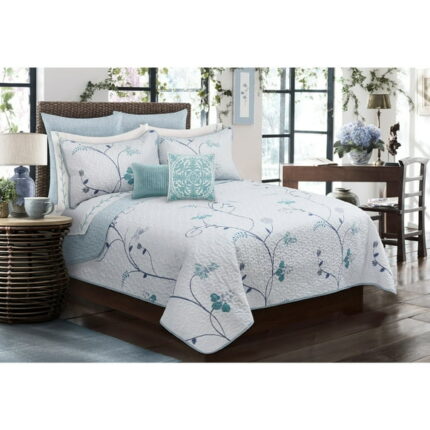 Safdie & Co. Quilt 2PC Set T Whisper