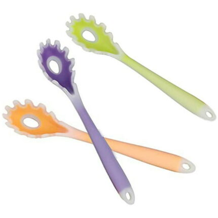 Silicone Fork, Spaghetti Server, Professional Server Spoon Heat Resistant Noodle Spoon, Spaghetti Strainer Best Cooking Tools - Color Random