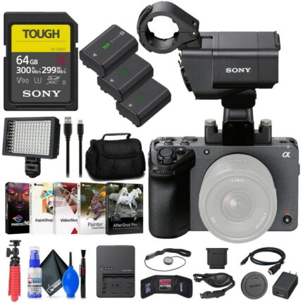 Sony FX30 Digital Cinema Camera with XLR Handle Unit + 64GB SF-G Tough Card + More