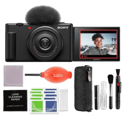 Sony LCD Display 4x 20.1 MP Vlog Camera, Black