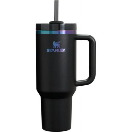 Stanley Quencher H2.0 FlowState 40oz Tumbler with Lid and Straw - Black Chroma
