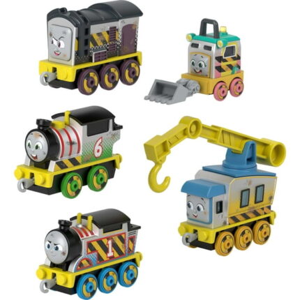 Thomas & Friends Construction Crew 5-Piece Diecast Metal Toy Train & Vehicle Set