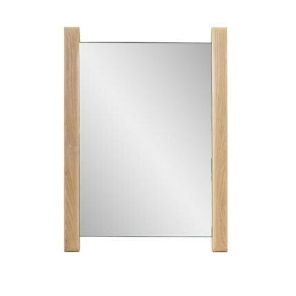 Tyler Dillon Natural Wood Side Framed Rectangular Vanity Mirror - 22"H x 16"W