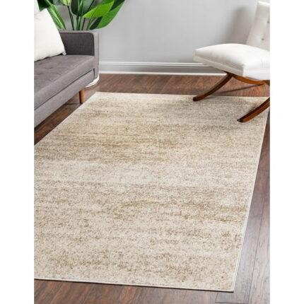 Unique Loom Del Mar Collection Area Rug - Lucille (5' 1" x 8' Rectangle Bone Beige)
