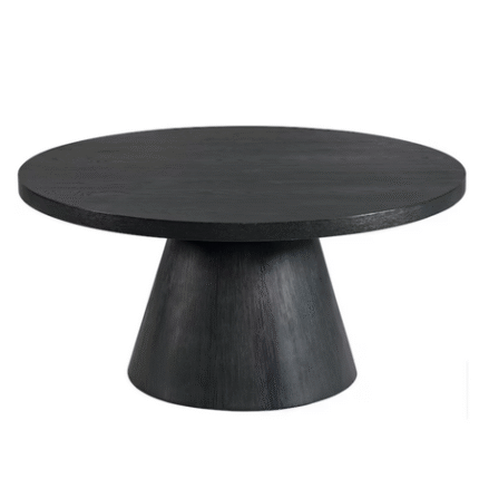Portland 36" Round Coffee Table - Black