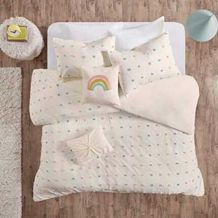 Urban Habitat Callie Pom Pom Twin-Twin XL Duvet Cover Set in Multi-Color