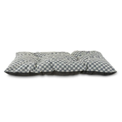 Vibrant Life Tufted Pillow Pet Bed, Black and White Check, 1 Count