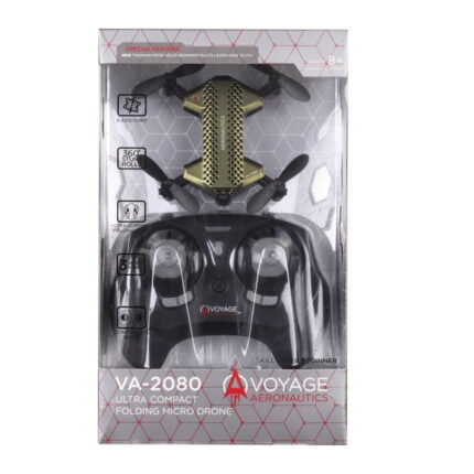 Voyage Aeronautics VA-2080 Compact Micro Drone- Color Green- 4 inches- 8 years and older