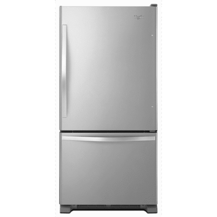Whirlpool Brand New WRB322DMBM - 33-inches wide Bottom-Freezer Refrigerator with Spill Guard Glass Shelves - 22 Cu. ft