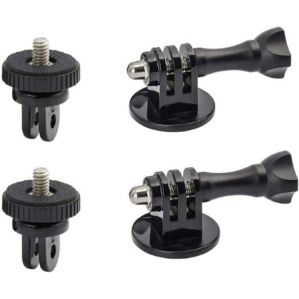 Woleyi Tripod Adapter Mount with Camera 1/4-20 Screw Adapter for Gopro Hero Action Camera Black