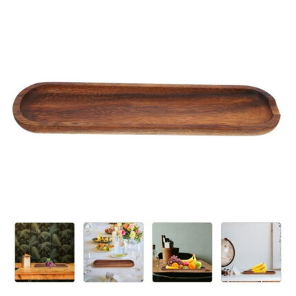 Wood Dough Bowl - Hand-carved Table Display Wooden Bowls Decorative - Table Centerpiece