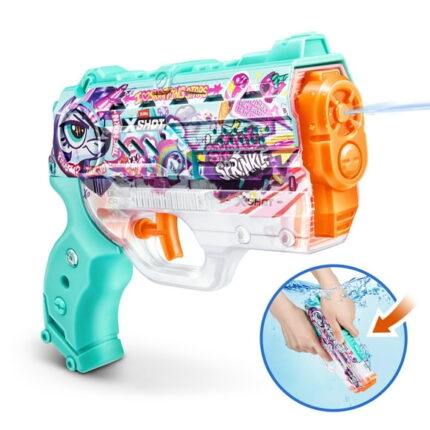 XSHOT Water Fast-Fill Skins Nano Unicorn Water Blaster Toy for Summer, for Ages 5+