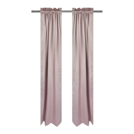 Your Zone Solid Blackout Curtain Panel Pair, Set of 2, Pink Starlight, 30" W x 84" L