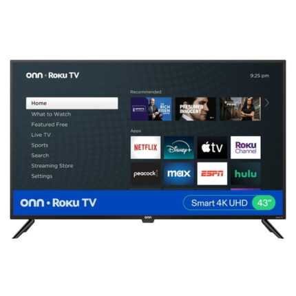 onn. 43 Class 4K UHD (2160P) LED Roku Smart Television HDR (100012584)
