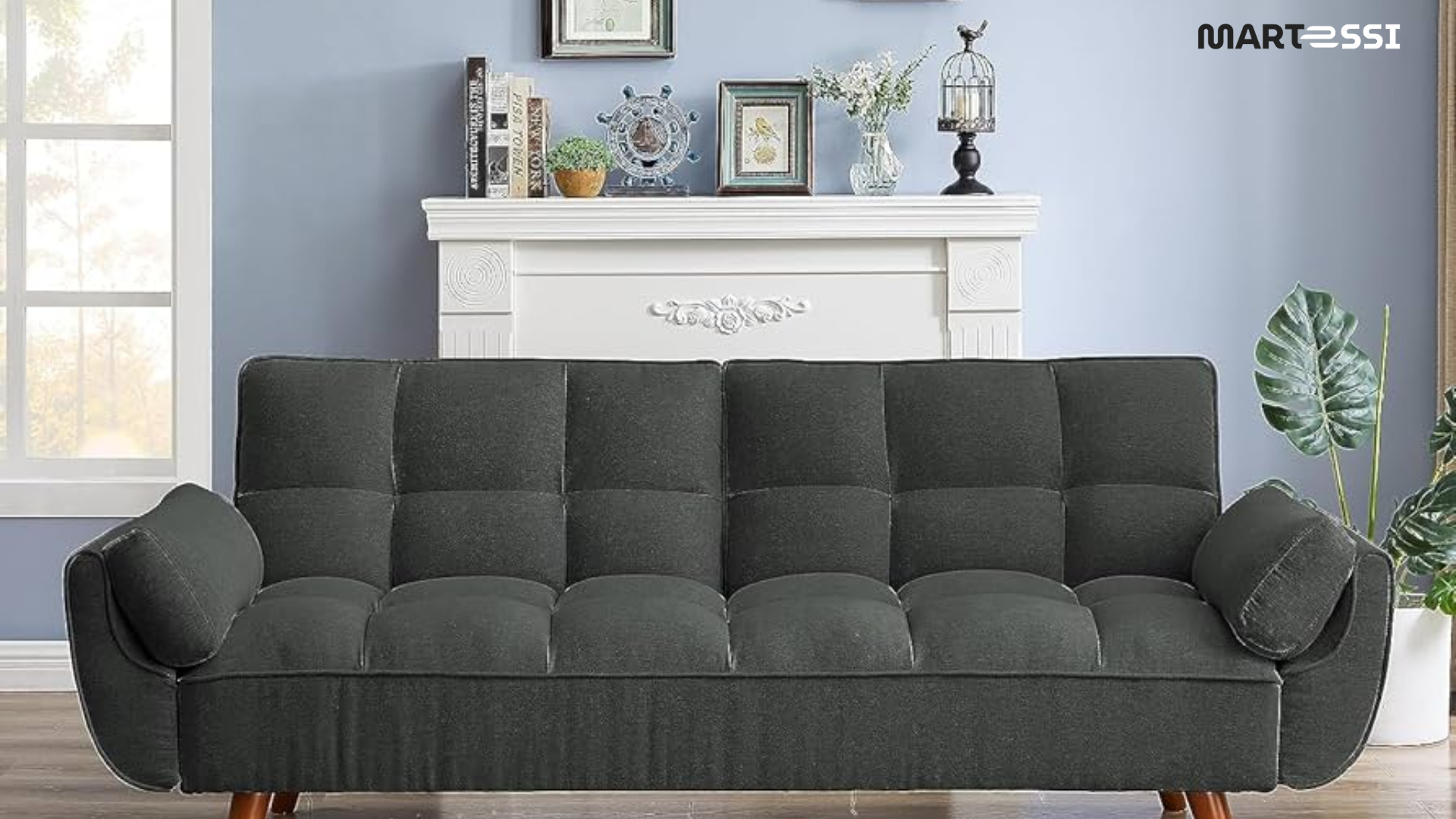 DHP Pin Tufted Transitional Futon